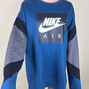 NWT Nike Air Crew Neck Sweatshirt Blue (Sample)